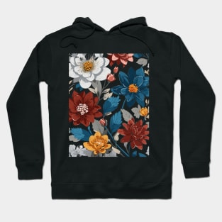 flower pattern Hoodie